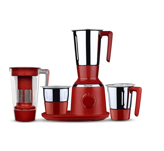 Butterfly Spectra, Mixer Grinder, 750W, 4 Jar(Red)