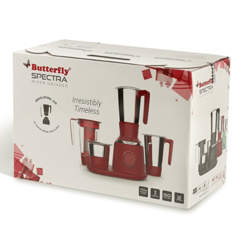 Butterfly Spectra, Mixer Grinder, 750W, 4 Jar(Red) - Image 2