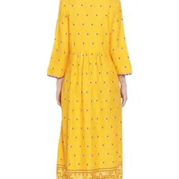 Aabta Ladies Printed Kurti (Below Knee Length) – Only Top. Fabric : Rayon Without lining. - Image 2