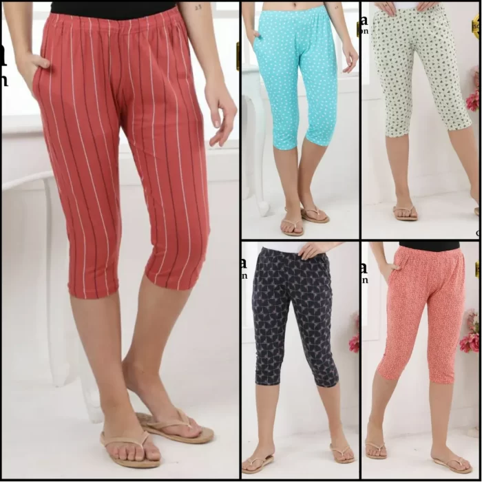 Attractive Stylish Printed Capri for Women
