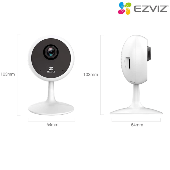 OSS Hikvision Ezviz 2 MP C1C HD Resolution Indoor Wi-Fi 1080p Camera- D0-1D2WFR - Image 4