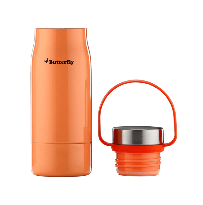 Butterfly Leisure Bottle Style Vacuum Flask, 500 ml, Blazy Orange - Image 2