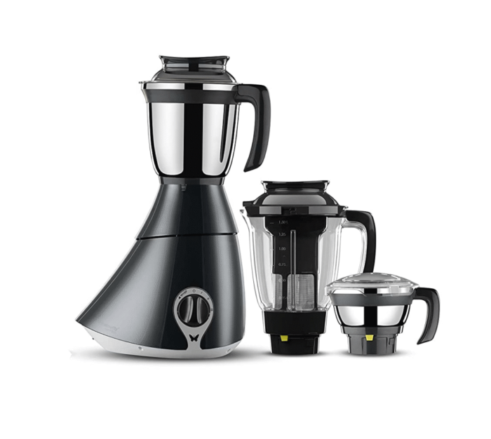 Butterfly Matchless 3J 750-Watt Mixer Grinder with 3 Jars (Grey)