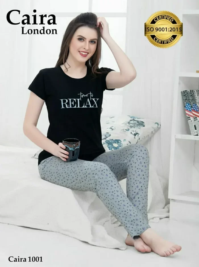 Women’s Premium Night Dress ( Pair of T Shirt and Payjama ) – 4 Sets Nighty - Image 3