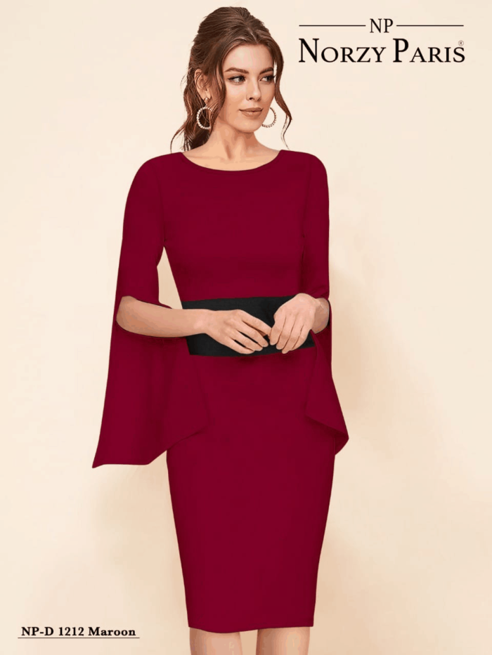 Women’s Stylish Western Designer Dress – Style Norzy Paris
