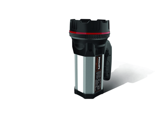 PHILIPS Blaze Multi-Functional Long Range LED Torch with Rechargeable Emergency Light (Black, Standard) - Image 3