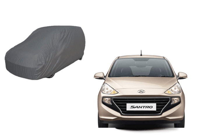 Grey Matty Car Body Cover for Hyundai Santro Asta