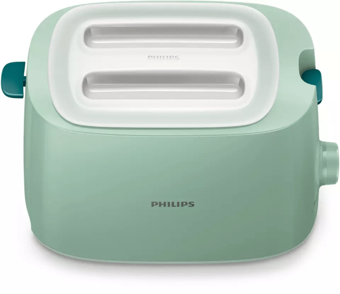 PHILIPS HD2584/60 830W 2 Slice Pop Up Toaster, Green