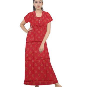 Loose Fit Nighty Long Maxi Sleepwear Nightgown for Women's or Ladies with Super Soft Comfortable Design ( XXL Size )