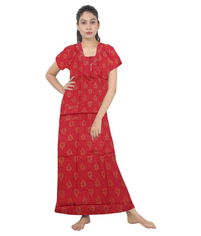 Loose Fit Nighty Long Maxi Sleepwear Nightgown for Women's or Ladies with Super Soft Comfortable Design ( XXL Size )