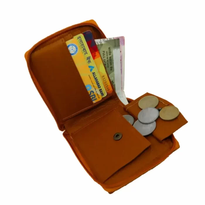 Leather Wallet Brown - Image 2