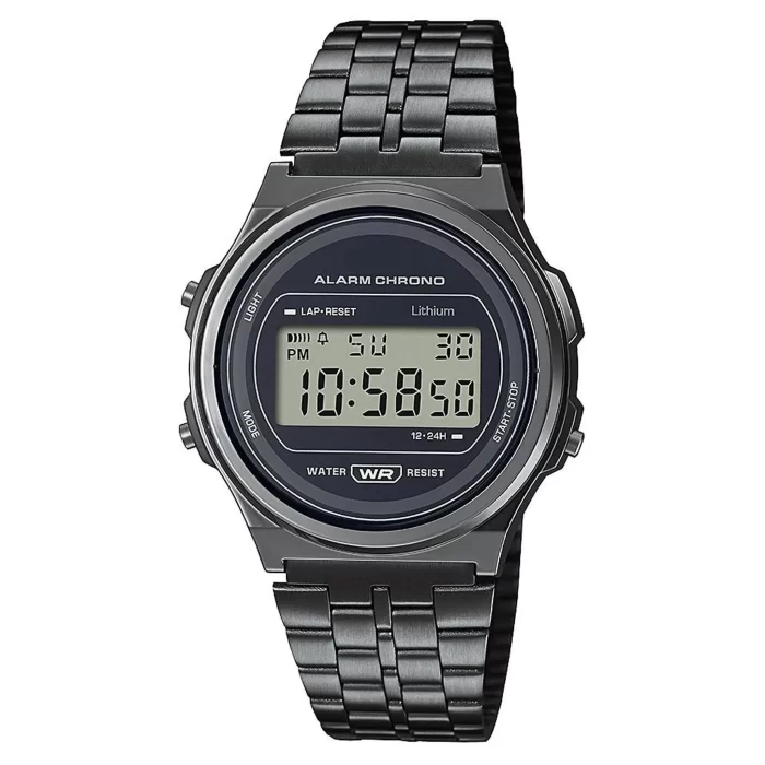 Digital Black Dial Unisex-Adult Watch-Black