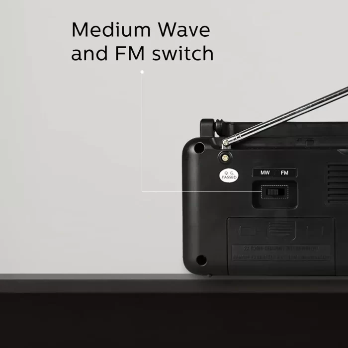 Philips Audio RL191/94 with MW/FM Bands 180mW RMS Sound output Radio with Battery And External 3V DC - Image 2