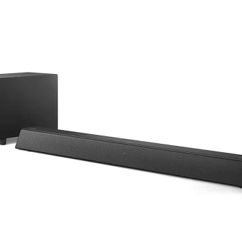 Philips Audio TAB5305 2.1CH 140W Bluetooth Soundbar with Wireless Subwoofer, Multiple Connectivity, Metal Grille and Powerful Bass
