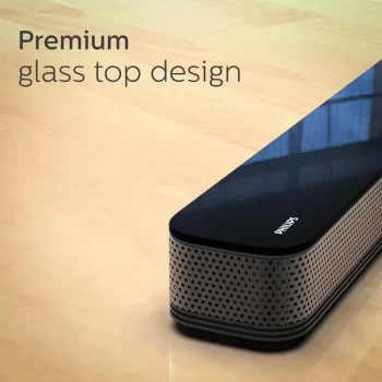 Philips Audio HTL8162 2.1CH 160W Bluetooth Soundbar with Wireless Subwoofer, HDMI ARC, Metal Grille, Glass Top & Touch Control (Black) - Image 5