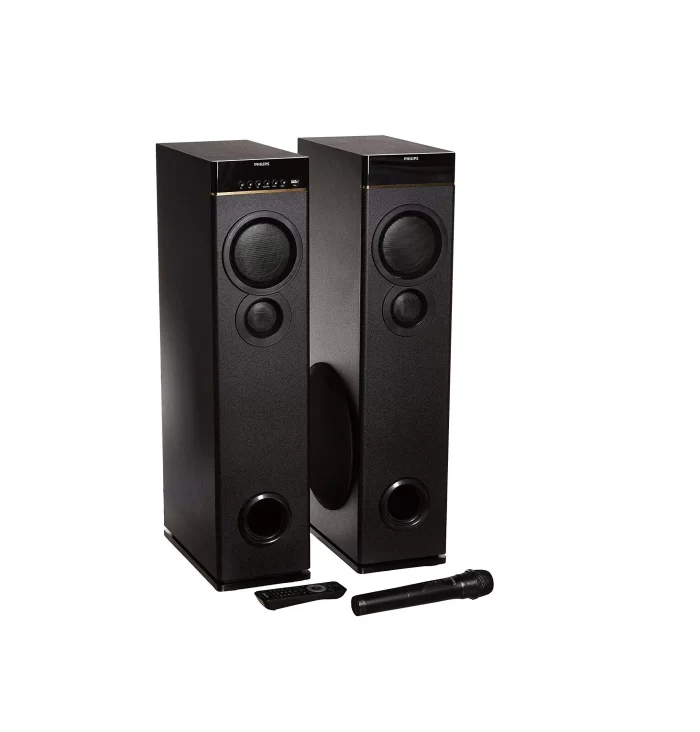 Philips Audio SPA9080B Bluetooth Multimedia Tower Speakers (Black)