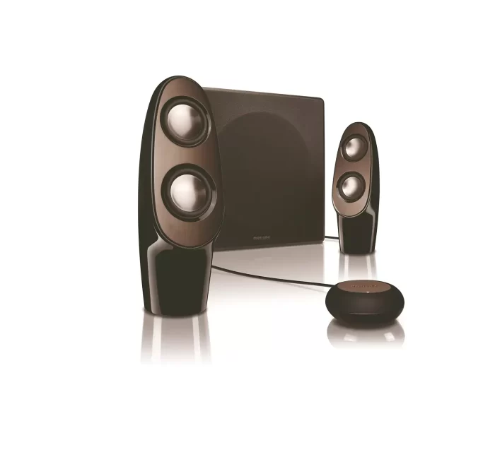 PHILIPS SPA7360 Portable Laptop/Desktop Speaker  (Black, 2.1 Channel)