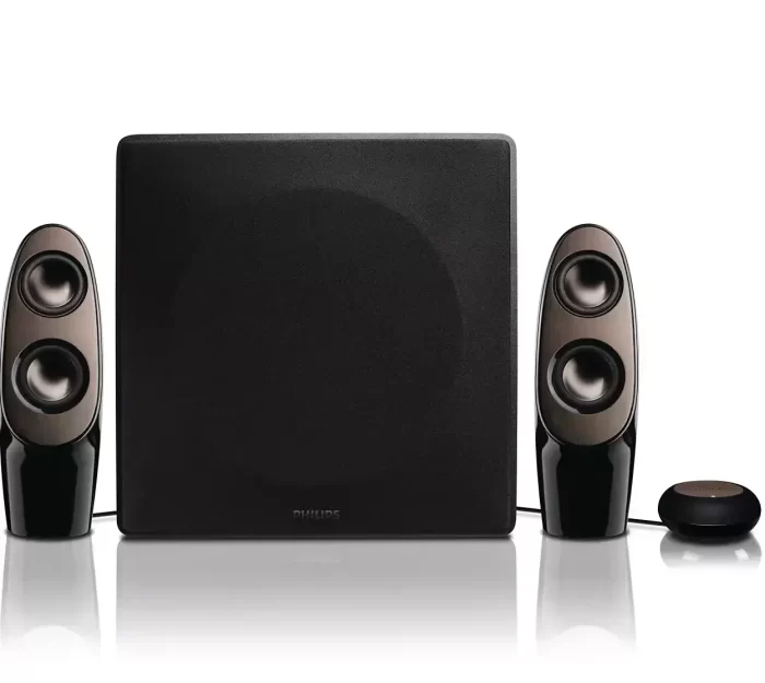 PHILIPS SPA7360 Portable Laptop/Desktop Speaker  (Black, 2.1 Channel) - Image 3