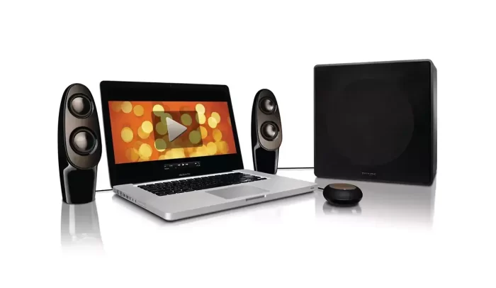 PHILIPS SPA7360 Portable Laptop/Desktop Speaker  (Black, 2.1 Channel) - Image 2