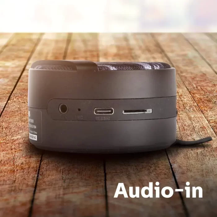 PHILIPS BT2003GY/94 3 W Mini Portable Bluetooth Speaker with Multi-Connectivity Modes, Built-in Mic, Rapid Charging (Type-C Charger) and Carrying Strap (Gray Camouflage) - Image 2