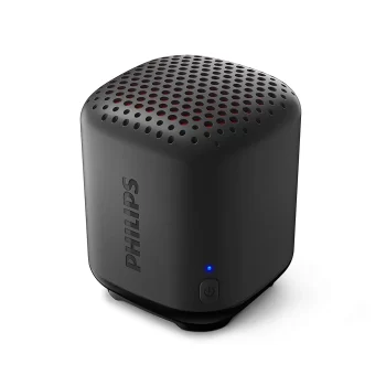 Philips Audio TAS1505 Portable Wireless Bluetooth Speaker with Anti-Slip Design, IPX7 Water Proof, 8H Playtime & Carrying Strap (Black)