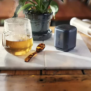 Philips Audio TAS1505 Portable Wireless Bluetooth Speaker with Anti-Slip Design, IPX7 Water Proof, 8H Playtime & Carrying Strap (Black) - Image 2