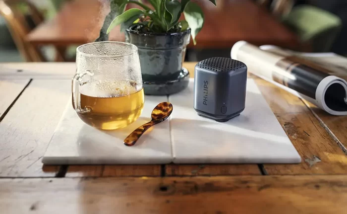 Philips Audio TAS1505 Portable Wireless Bluetooth Speaker with Anti-Slip Design, IPX7 Water Proof, 8H Playtime & Carrying Strap (Black) - Image 2