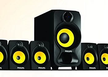 Philips Audios Heart Beat SPA-3800B 5.1 Channel Home Theater System (Black/Yellow) - Image 2