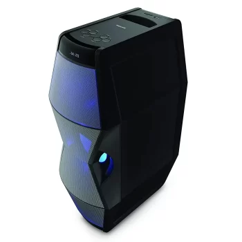 Philips Audio MMS2200B 2.1 Channel 100W Portable Bluetooth Party Speaker with Integrated Subwoofer & LED Light (Black)