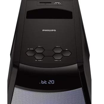 Philips Audio MMS2200B 2.1 Channel 100W Portable Bluetooth Party Speaker with Integrated Subwoofer & LED Light (Black) - Image 2