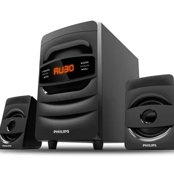 Philips Audio MMS2625B 38 W 2.1 Channel Wireless Bluetooth, Wired Multimedia Computer Speaker - Black