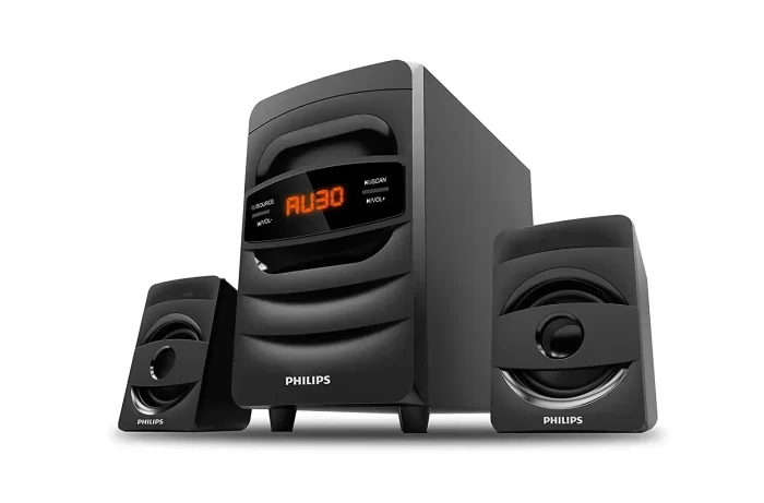 Philips Audio MMS2625B 38 W 2.1 Channel Wireless Bluetooth, Wired Multimedia Computer Speaker - Black