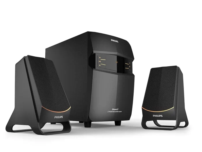 PHILIPS Audio MMS2550B/94 25 Watt Wireless Bluetooth Multimedia Speaker (Black)