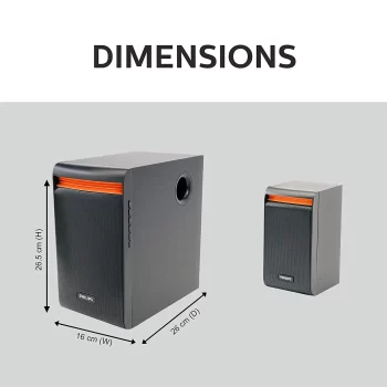 Philips Audio SPA8140B/94 40 W 4.1 Channel Wireless, Usb, Bluetooth Multimedia Speaker System, Black - Image 2