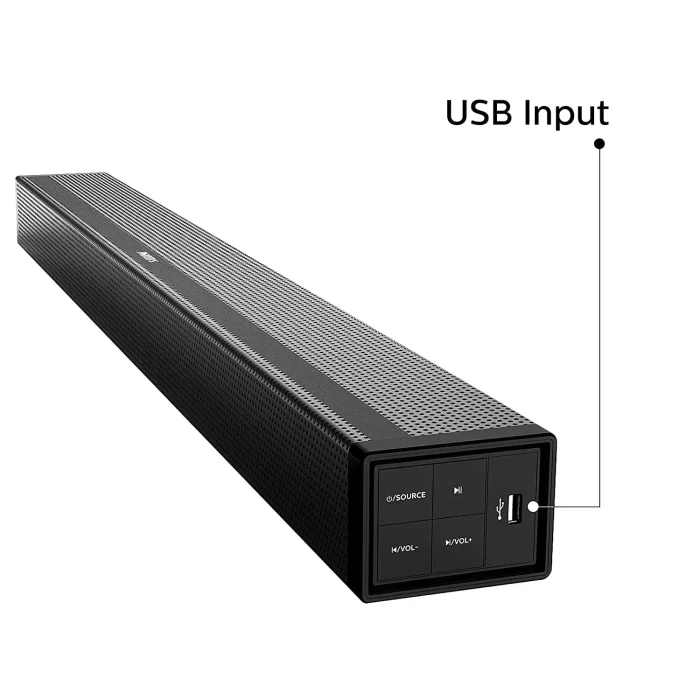 Philips Audio HTL4080/94 80w 5.0 Channel Wireless;HDMI soundbar Speaker,Black - Image 2