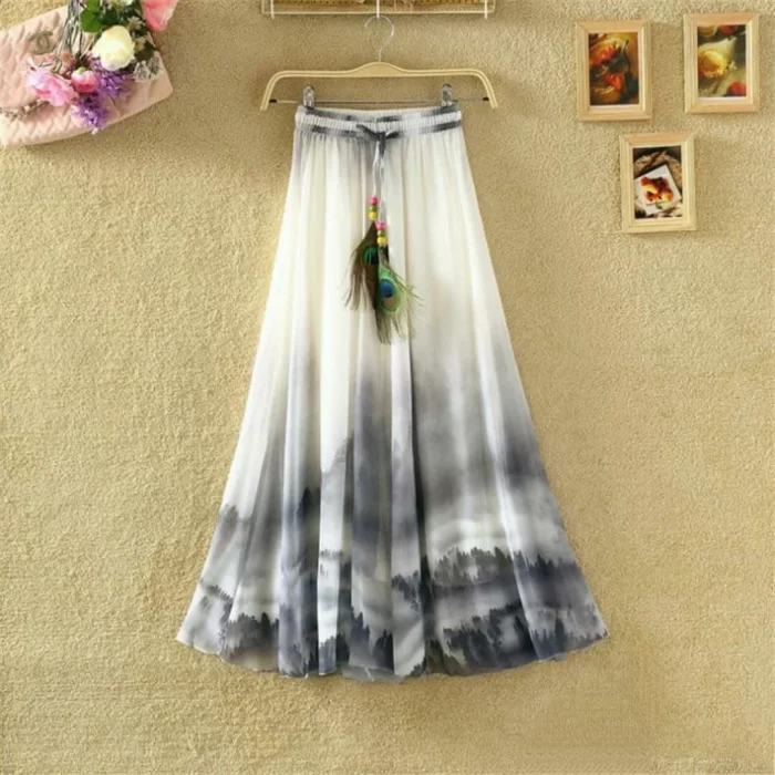 Women's Stylish Full Skirt -Free Size, Length  38 +inch with Inner Fabric
