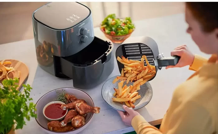 PHILIPS Essential Air Fryer (Slate Grey, HD9200/60, 4.1L, 0.80 kilograms) - Image 2