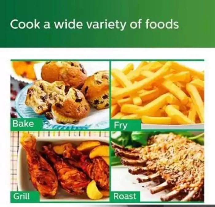 PHILIPS Air Fryer - India’s No.1 Air Fryer Brand, With Rapid Air Technology, Uses up to 90% less fat, 1425W, 4.1 Liter, (Grey) (HD9216/43) - Image 3