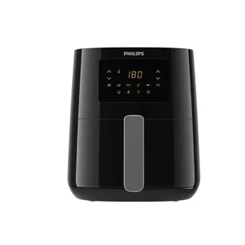 Philips Essential Air Fryer HD9252/70 with Rapid Air Technology, uses up to 90% less fat, 7 Presets Touch Screen