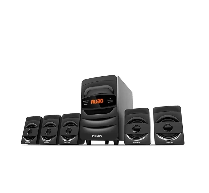 Philips Audio SPA5128B 5.1 CH 40W Bluetooth Multimedia Speakers (Black)
