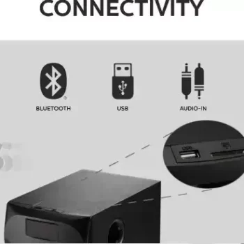 PHILIPS SPA4040B/94 5.1 Channel Wireless Bluetooth Multimedia Speaker (Black) - Image 3