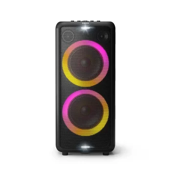 Philips Audio TAX5206 160 W Bluetooth Party Speaker with 14 Hours Play Time, Karaoke Features, Guitar and Mic Input, Party Lights and Trolley Design with Wheels, Black - Image 9