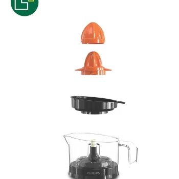 PHILIPS Citrus Press Juicer HR2777/00, Black & Transparent, Medium - Image 2