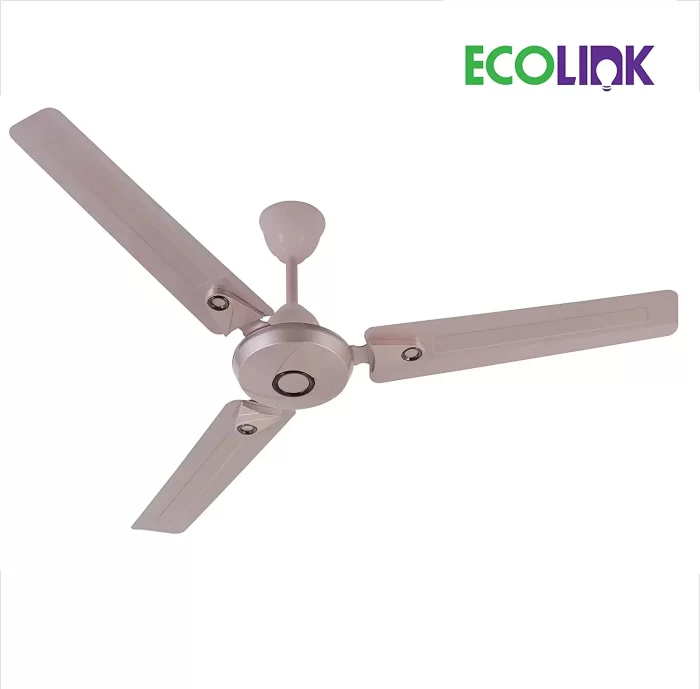 EcoLink Cosmo High Speed Decorative Ceiling Fan - 1200MM (Rose Gold) From The House Of Philips Lighting Standard- Pack of 1