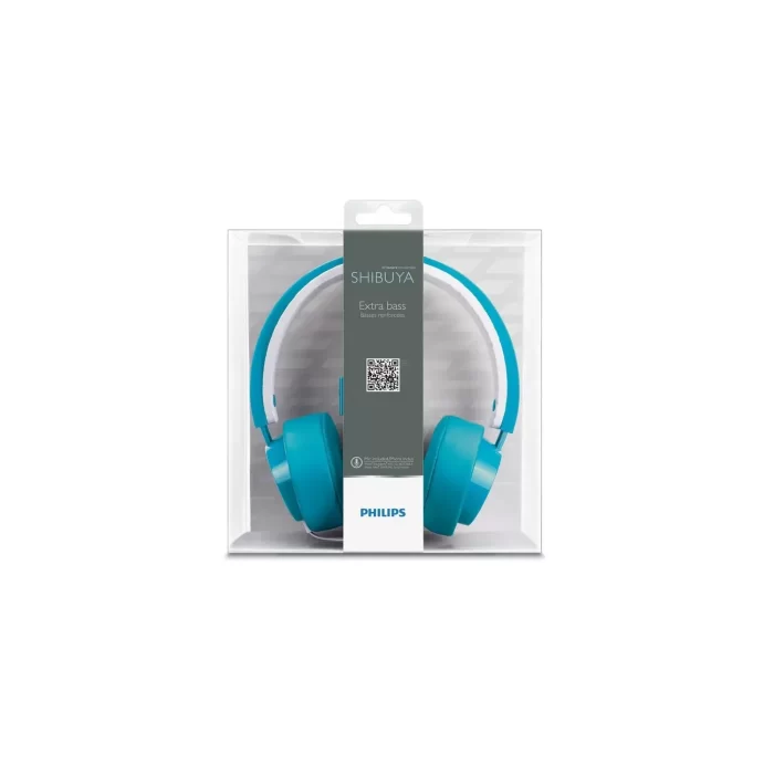 Philips SHL5205BL/10 CitiScape On-Ear Headphone with in-Line Mic (Blue) - Image 3