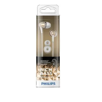 Philips In-Ear Headphones SHE3900GD Gold