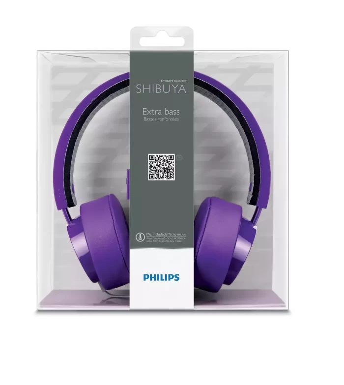 PHILIPS SHL5205PP Wired Headset ( Purple) - Image 3