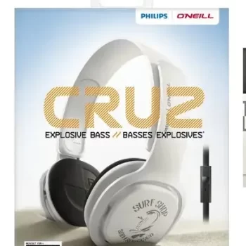 Philips SHO3305 STKR Over-Ear Headphone (White) - Image 2