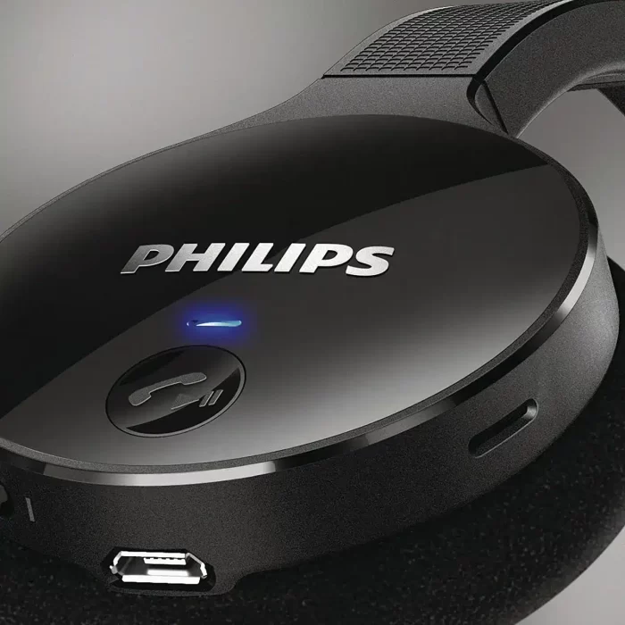 Philips SHB4000/00 On-Ear Bluetooth Stereo Headset (Black) - Image 3
