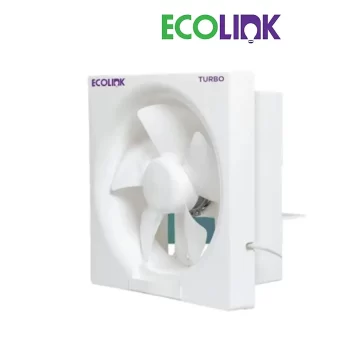 EcoLink Turbo Exhaust Fan 150MM White,Powered By High-Efficiency Motor with Thermal Overload Protection (TURBO150MM)